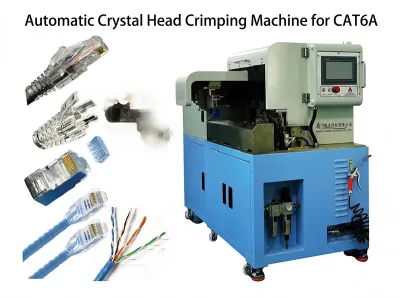 Automaattinen kristallipäinen puristuskone CAT6A-kaapeleille WPM-CAT6A