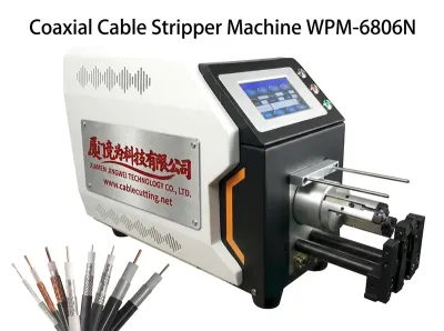 Puoliautomaattinen Servomoottorin Koaksiaalikaapelin Poistokone WPM-6806N