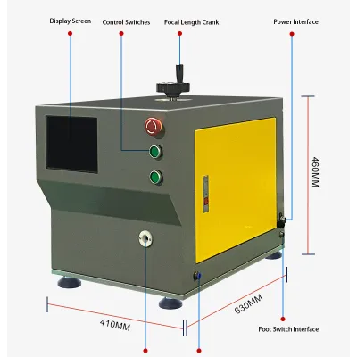Pöytämalli Pyörivä Cutting Laser Langan kuorintakone FLS30-XC Thumb