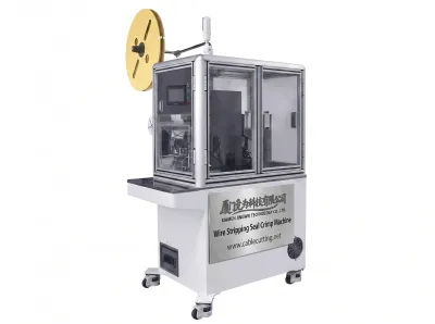 Puoliautomaattinen lankakuorinta-tiiviste-puristuskone WPM-5030 - Kuorinta- ja puristuskone