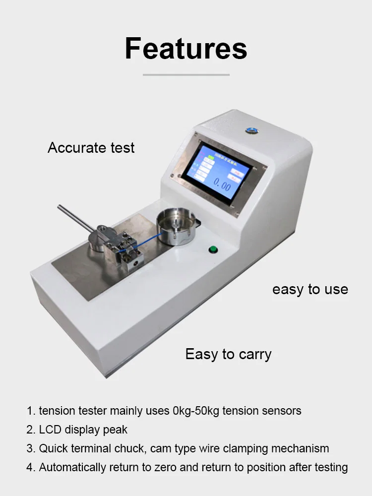  Electric terminal tension tester testing the pull out force of various wiring harness and terminals connector,Pulling force tester , Terminal Tensile testing machine, View pulling force tester 
