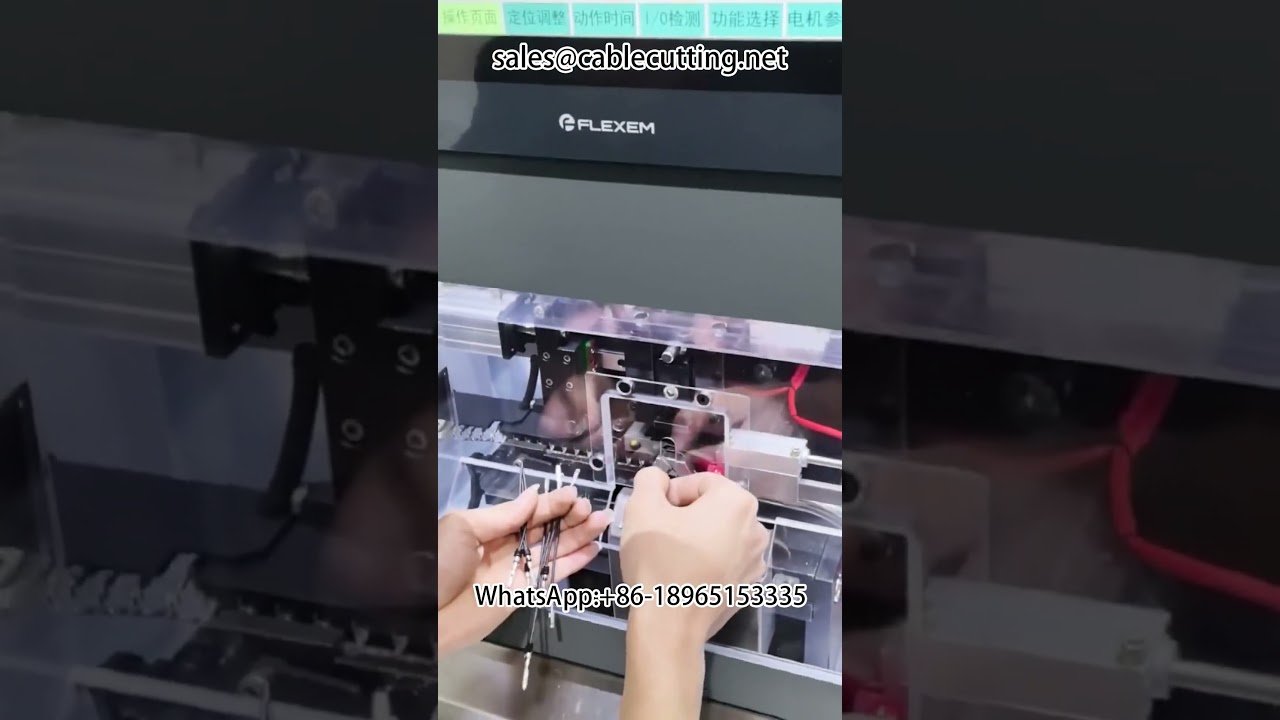 Vedä vedenpitävä pistotulppaliitin koneella #liitinten langan käsittely autojen johtosarjat