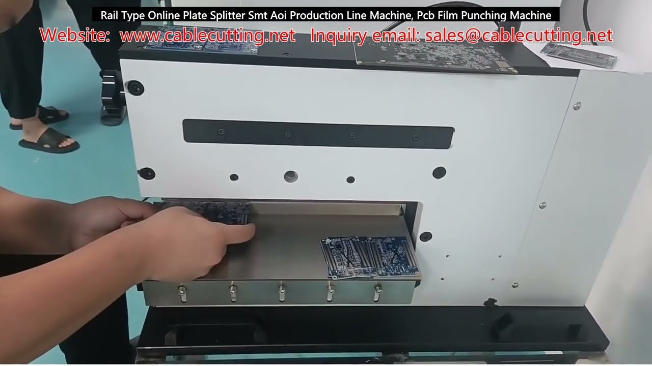 Kiskoonlinelevynjakaja SMT AOI -tuotantolinjakone, PCB-kalvonreikäpuristin