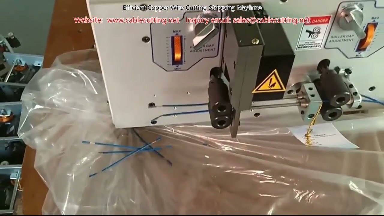 Tehokas kuparilangan leikkaus- ja kuorintakone