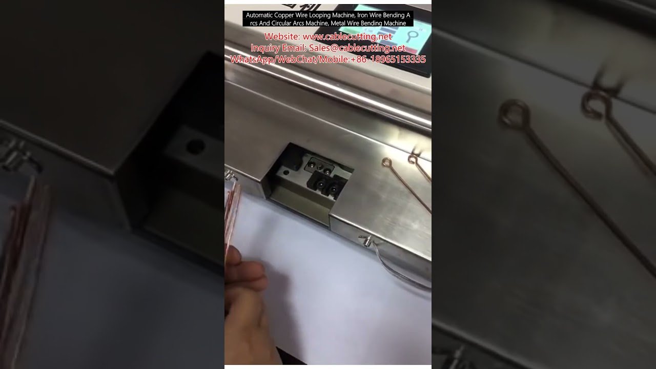 Automaattinen kuparilangan silmukointikone, rautalangan taivutuskaari- ja ympyräkaarikone, metallilanka