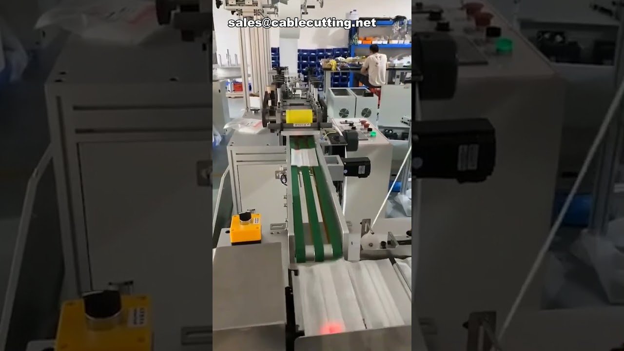 Täysautomaattinen kertavetokaksituotantolinja kertakäyttöisille litteille kasvomaskeille