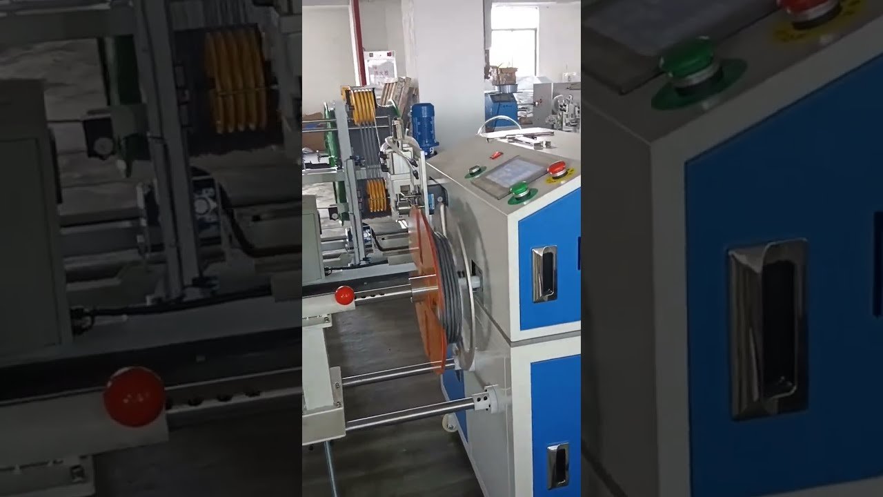 Automaattinen langanmittaus-, lajittelu-, katkaisu-, kelaamis- ja rullauskone 500 kg:n syöttölaitteella