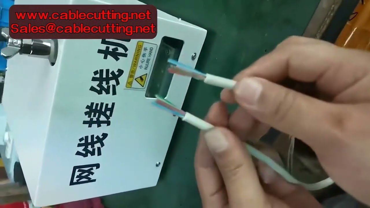 RJ45 RJ12 -kaapelinvalmistuskone Cat6 -langan suoristuskone