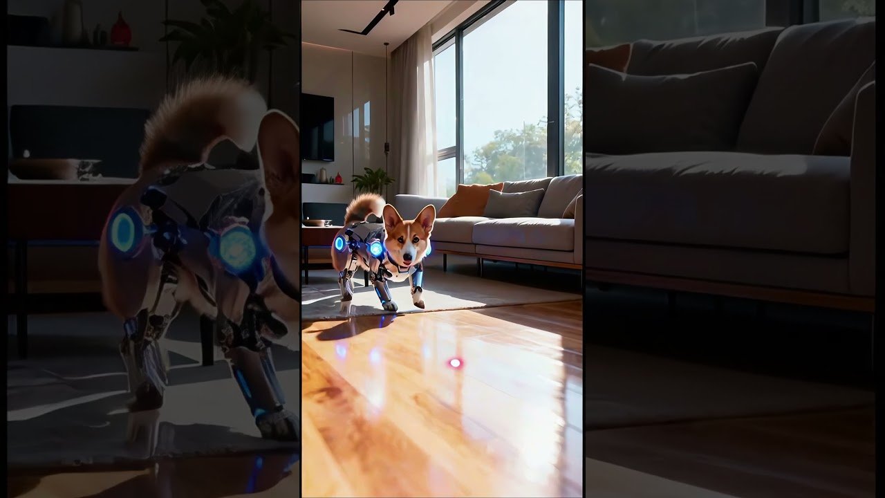 Tapaa Cyber-Corgi – tulevaisuuden paras poika #Corgi #Kyborgi #Robottikoira #SciFi #SöpötEläimet