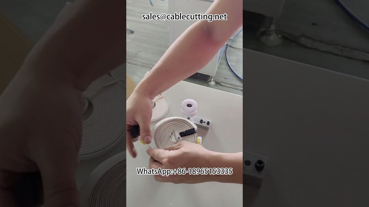 Flat wire winding machine #flat wire #network cable #HDMI HD cable