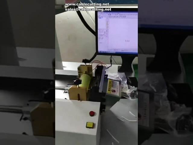 Lasermerkintä- ja putkenleikkauskone, lämpökutisteputken leikkauslaite