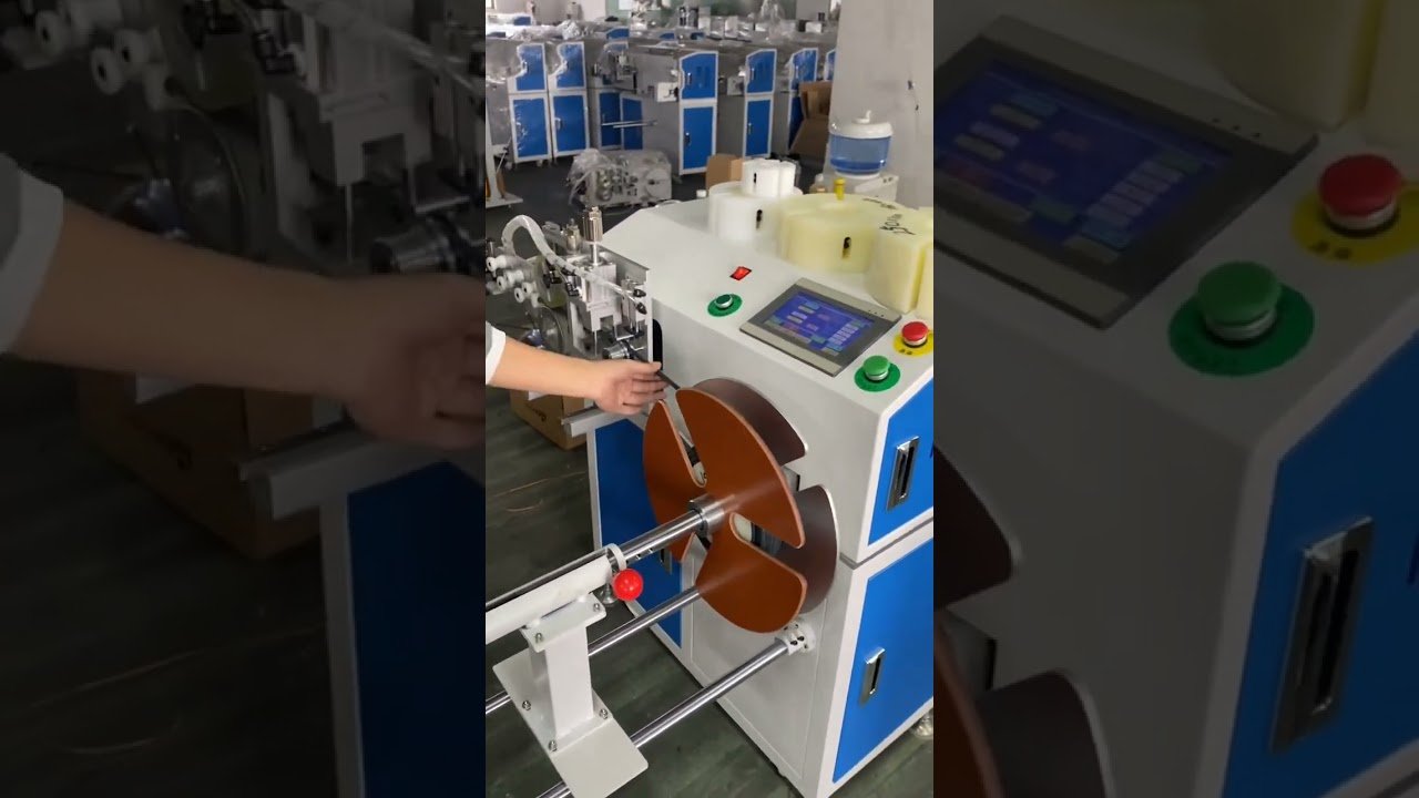 Automaattinen langanmittaus-, lajittelu-, leikkaus-, käämitys- ja kelauskone | Tarkka mittaus #kone