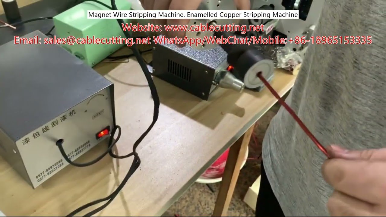 Magneettilangan kuorintakone, emaloidun kuparin kuorintakone